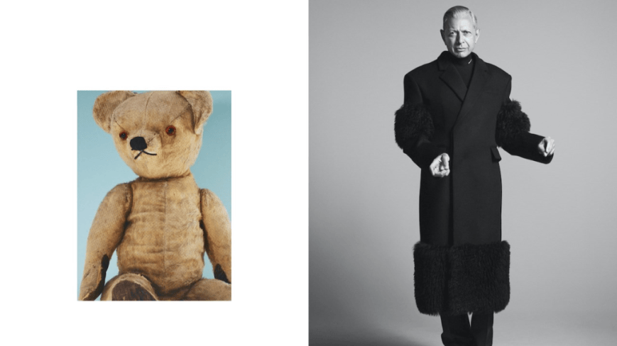 JEFF GOLDBLUM FA UN RITORNO NELLA  MODA CON  PRADA NELLA NUOVA CAMPAGNA DI ABBIGLIAMENTO MASCHILE