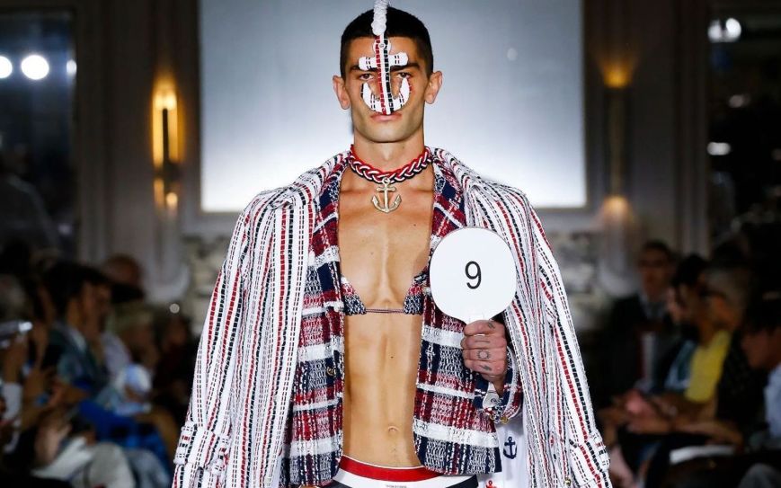 Wearing a blazer without shirt is the new trend