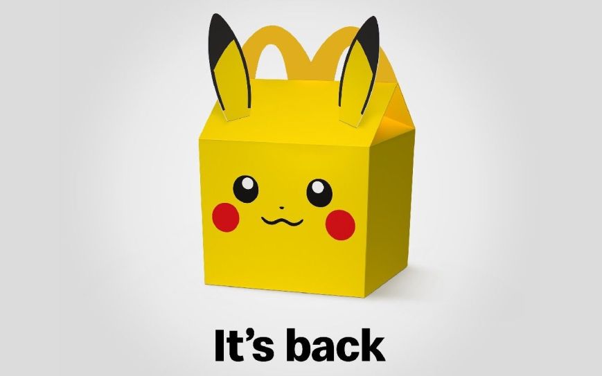 McDonald’s Happy Meals once again feature Pokémon.