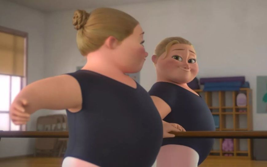 In the Disney short “Reflect,” body dysmorphia is depicted.