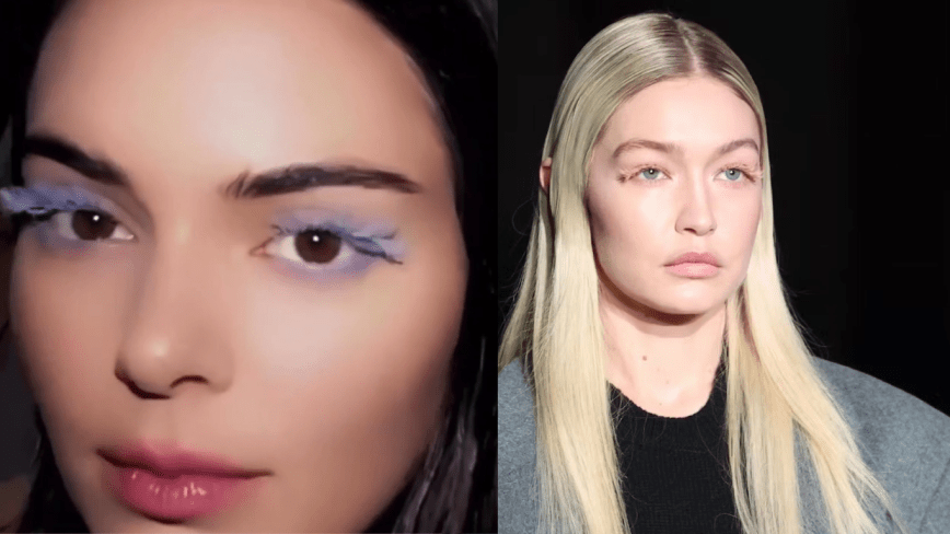 Milan Fashion Week’s beauty obsession is Prada’s colorful eyelashes.