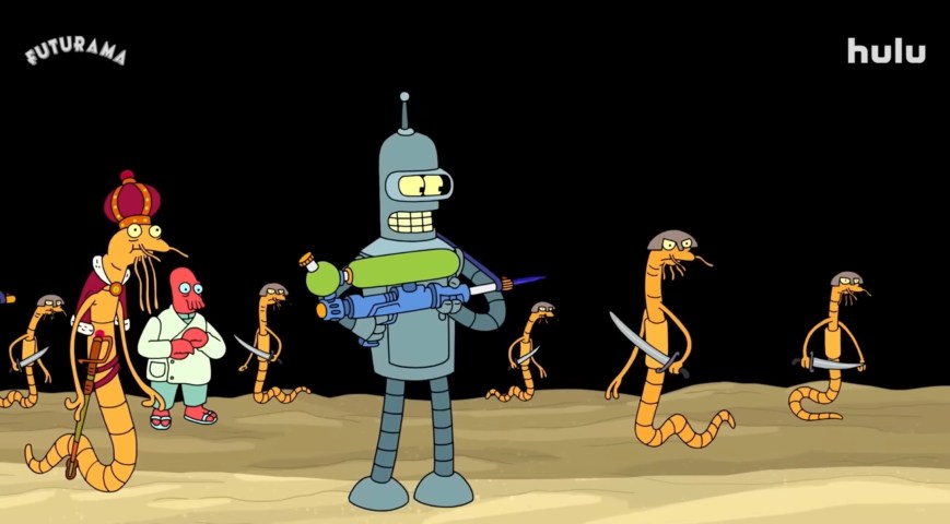 FUTURAMA: A BRILLIANTLY CRAFTED REVIVAL, INFUSED WITH THE GRIPPING ESSENCE OF ‘BLACK MIRROR,’ SHOWCASING THE UNPARALLELED POTENTIAL OF THE ‘SIMPSONS’ UNDERRATED SIBLING.