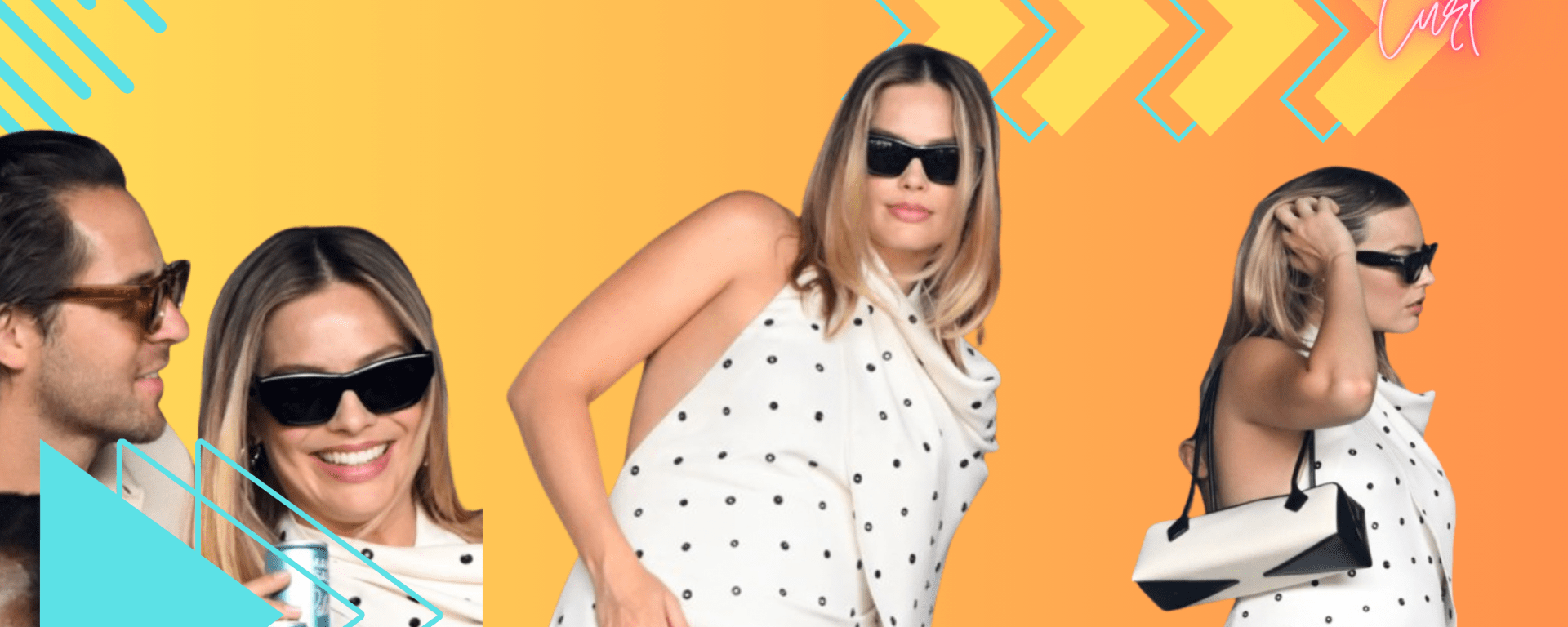 Margot Robbie and Tom Ackerley at Wimbledon 2024, embracing her pregnancy announcement in a stylish outfit