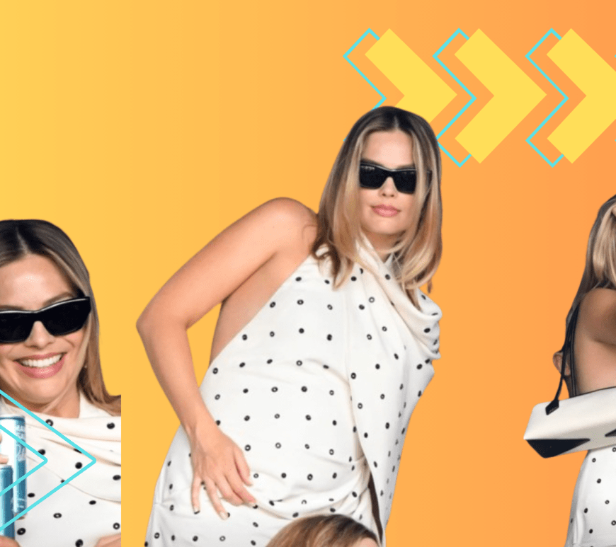 Margot Robbie and Tom Ackerley at Wimbledon 2024, embracing her pregnancy announcement in a stylish outfit