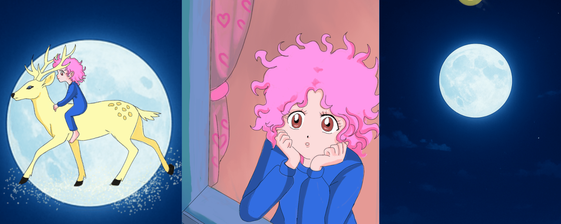 Hand-drawn animated character from an original short film, illustrated by a communication designer, expressing imagination and creativity.