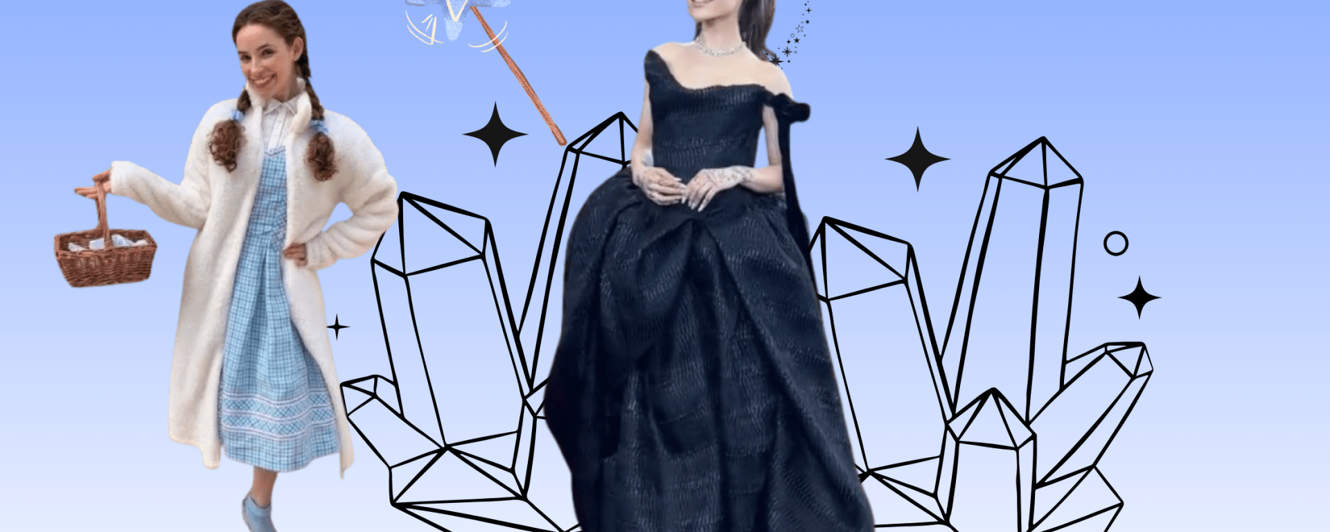 Glinda the Good Witch watching Dorothy from a distance, symbolizing guidance, control, and the choice to let others grow through struggle