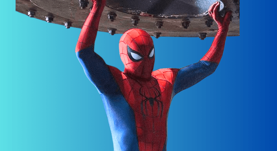 Movie poster for Spider-Man: Brand New Day featuring Tom Holland as Spider-Man swinging through New York City with his signature red-and-blue suit. The image highlights the film’s action-packed tone and serves as the featured artwork for a review discussing Tom Holland’s performance, Destin Daniel Cretton’s direction, Sadie Sink’s debut as Jean Grey, thrilling action sequences, and the film’s missed opportunities within Spider-Man’s wider universe.