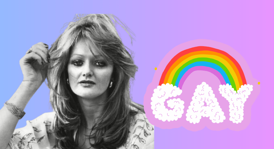 A nostalgic tribute to Bonnie Tyler featuring a glamorous 1980s-inspired nightclub atmosphere, with a packed G-A-Y London dance floor full of people singing along passionately to Total Eclipse of the Heart, celebrating her iconic music, dramatic ballads, and unforgettable LGBTQ+ nightlife memories. 🕊️