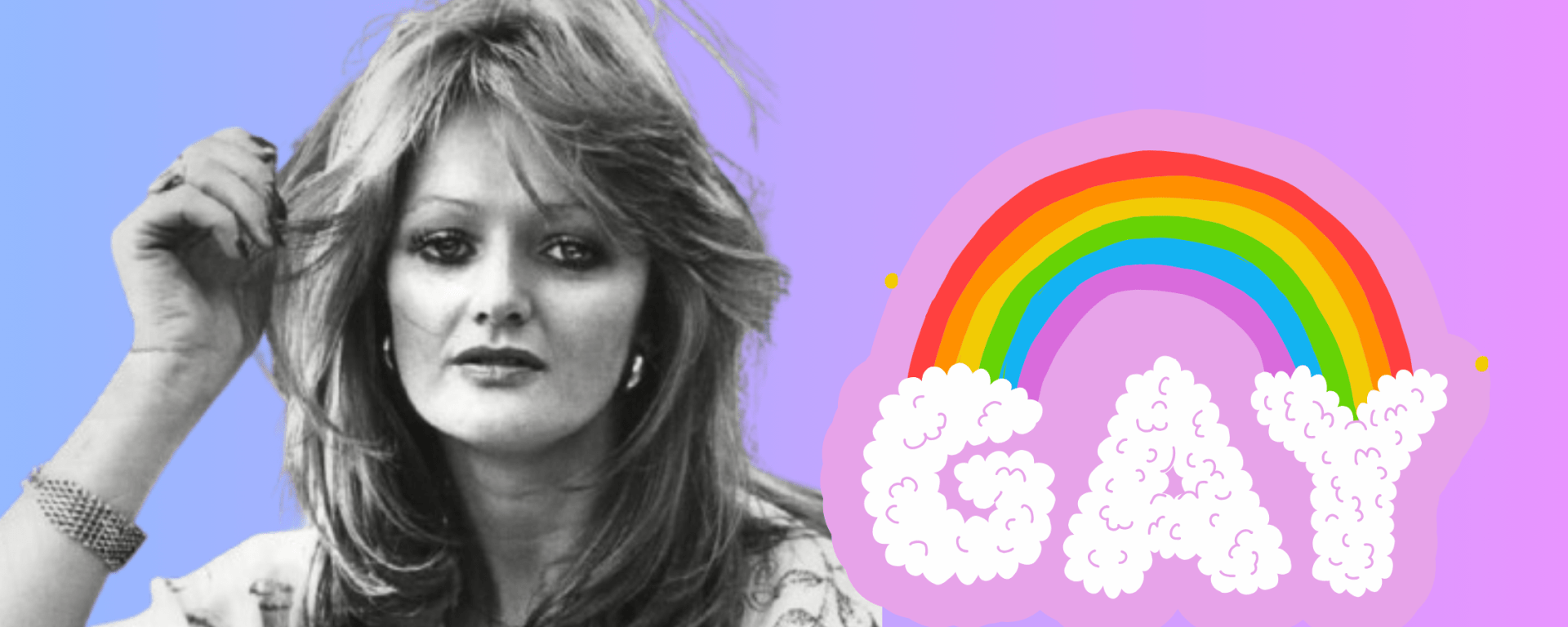 A nostalgic tribute to Bonnie Tyler featuring a glamorous 1980s-inspired nightclub atmosphere, with a packed G-A-Y London dance floor full of people singing along passionately to Total Eclipse of the Heart, celebrating her iconic music, dramatic ballads, and unforgettable LGBTQ+ nightlife memories. 🕊️